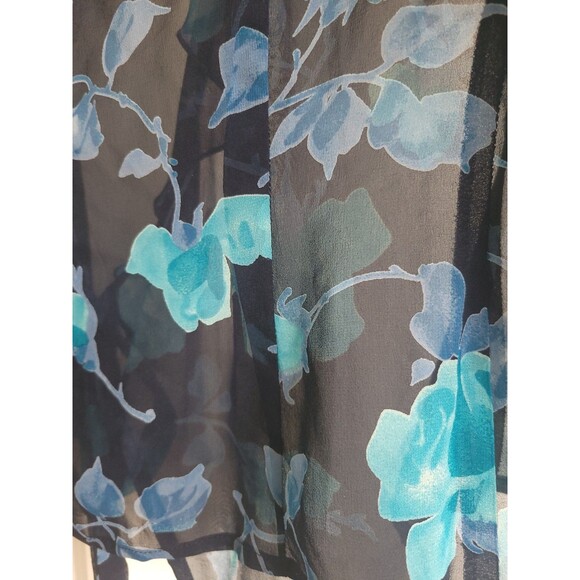 RARE Emanuel Ungaro Paris Gruppo GFT 100% Silk Chiffon Wrap Evening Jacket Sz 40 - Picture 6 of 14